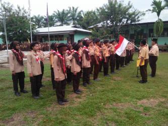 Foto Bersama Kegiatan Pramuka